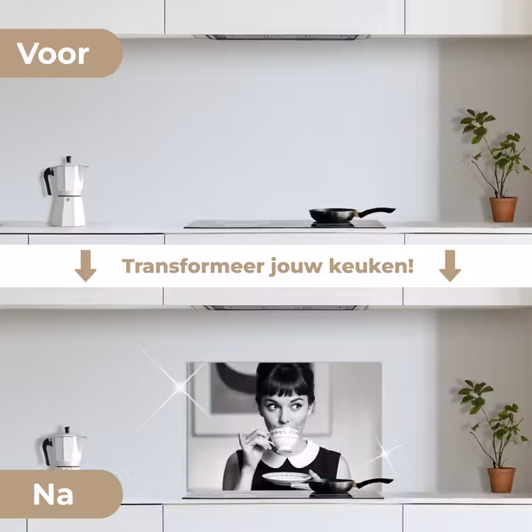 Spatscherm keuken - Portret - Thee - Vrouw — 7