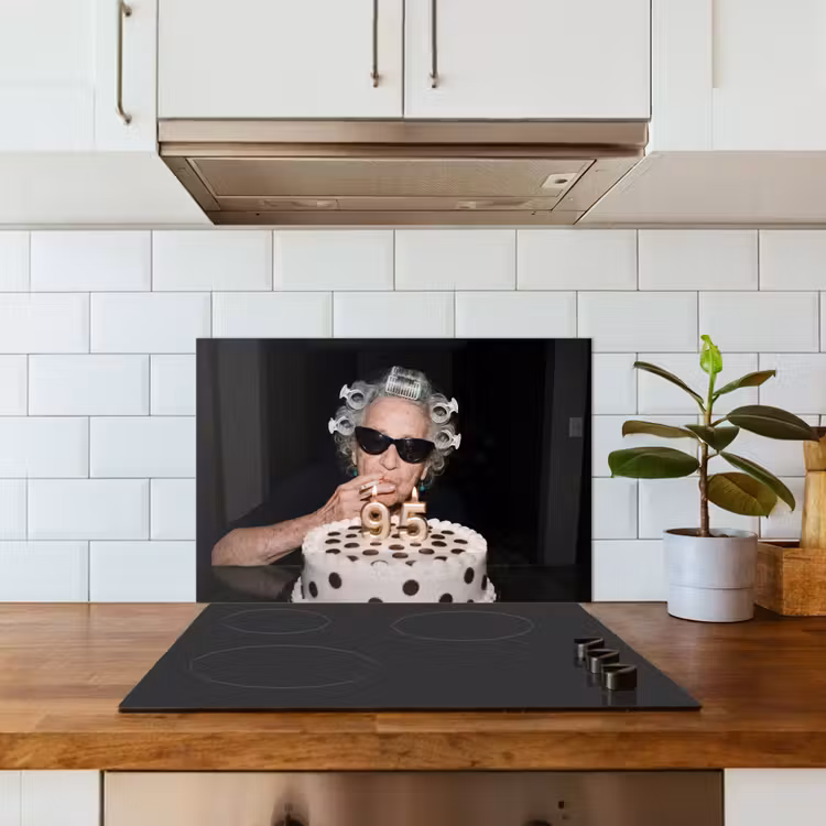 Spatscherm keuken - Verjaardag - Krulspeld - Oma — 3