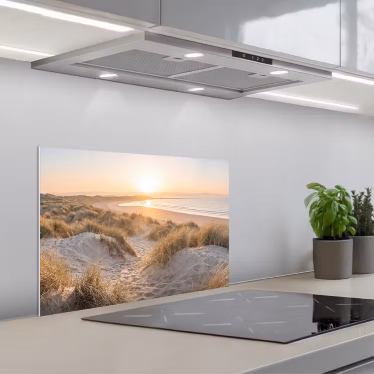 Spatscherm keuken - Duinen - Strand - Zee — 1