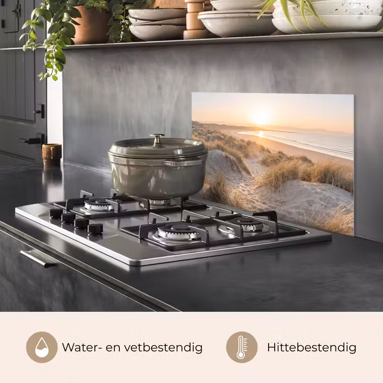 Spatscherm keuken - Duinen - Strand - Zee — 2