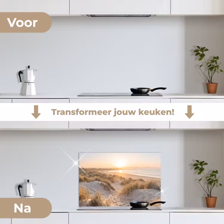 Spatscherm keuken - Duinen - Strand - Zee — 7