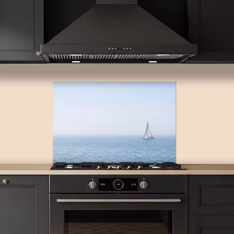 Spatscherm keuken - Horizon - Zeilboot - Zee — 5