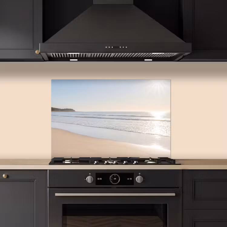 Spatscherm keuken - Zee - Zon - Zand — 5