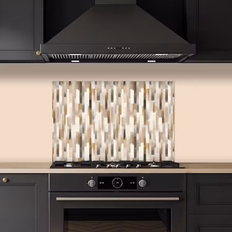 Spatscherm keuken - Abstract - Patroon - Kwaststreken — 5