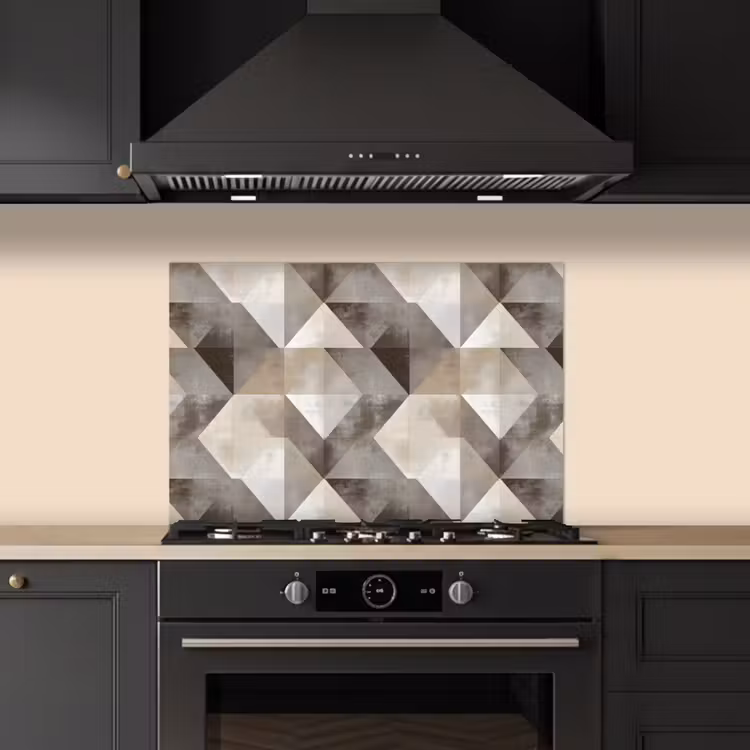 Spatscherm keuken - Geometrisch - Motief - Aardetinten — 5