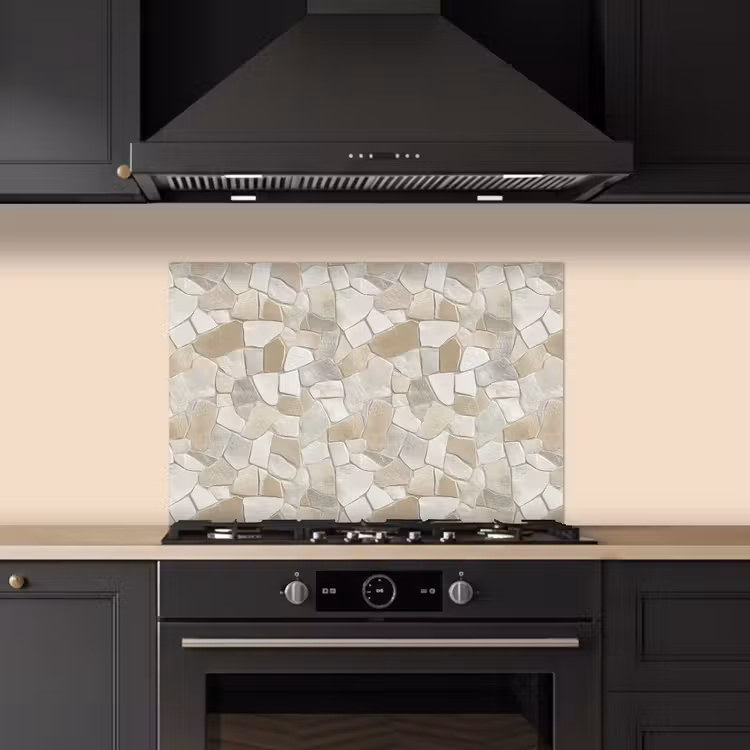 Spatscherm keuken - Mozaïek - Stenen - Beige — 5