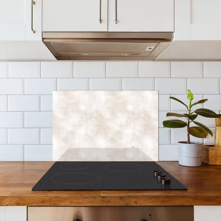 Spatscherm keuken - Subtiel - Structuur - Beige — 3
