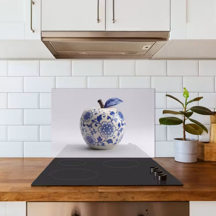 Spatscherm keuken - Appel - Blauw - Klassiek — 3