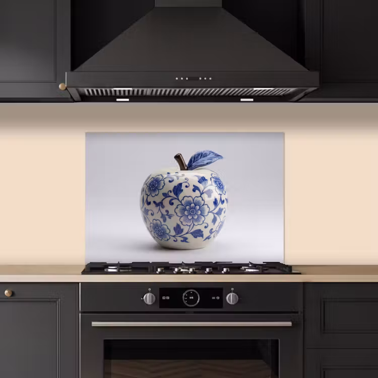 Spatscherm keuken - Appel - Blauw - Klassiek — 5