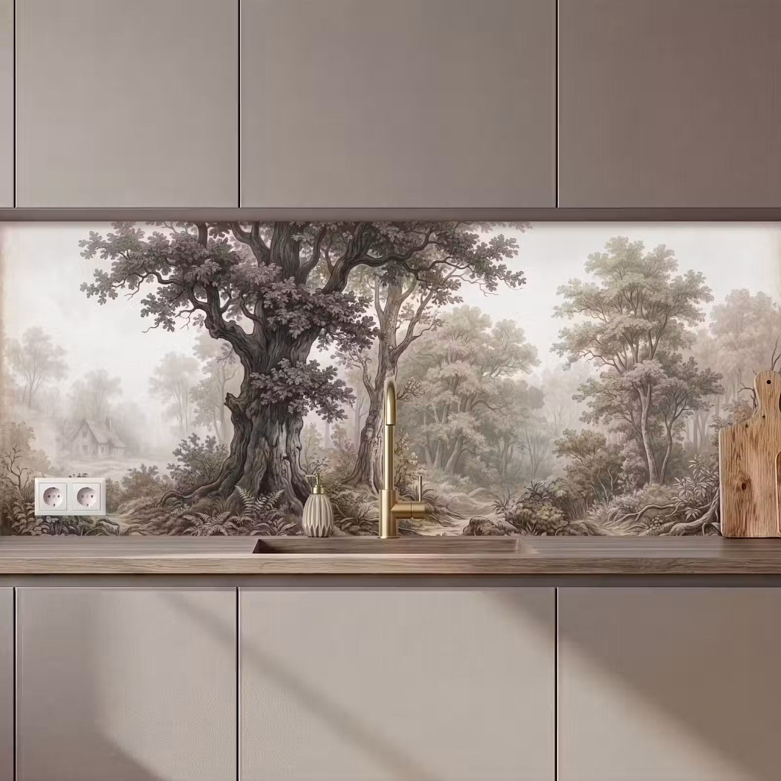 Keuken achterwand - Natuur - Bos - Eik — 1