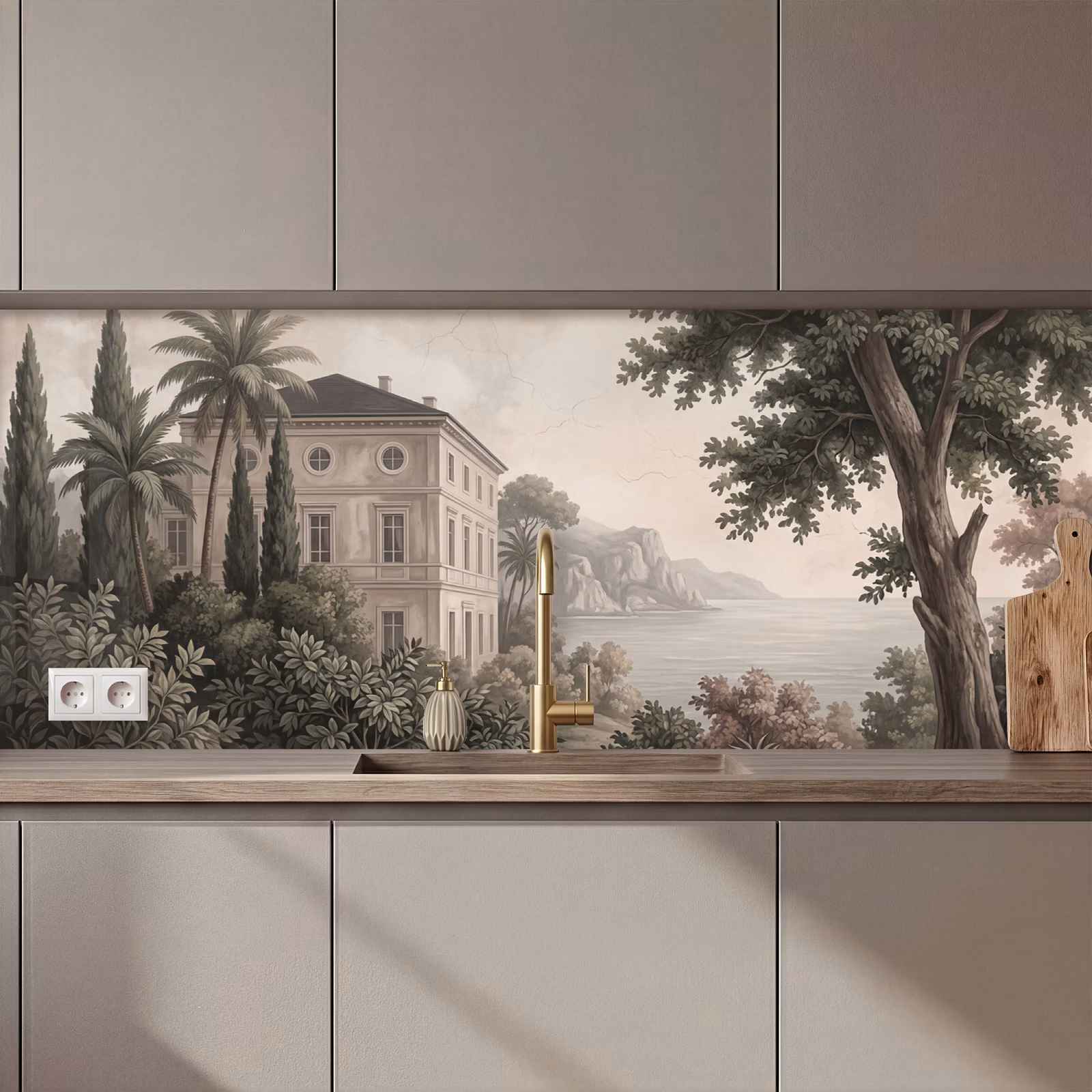 Keuken achterwand - Zee - Villa - Beige — 1