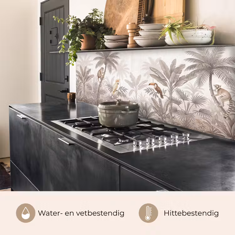 Keuken achterwand - Jungle - Dieren - Palmbomen — 5