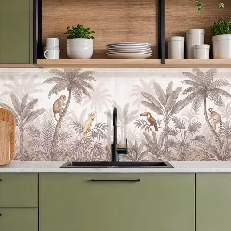 Keuken achterwand - Jungle - Dieren - Palmbomen — 7