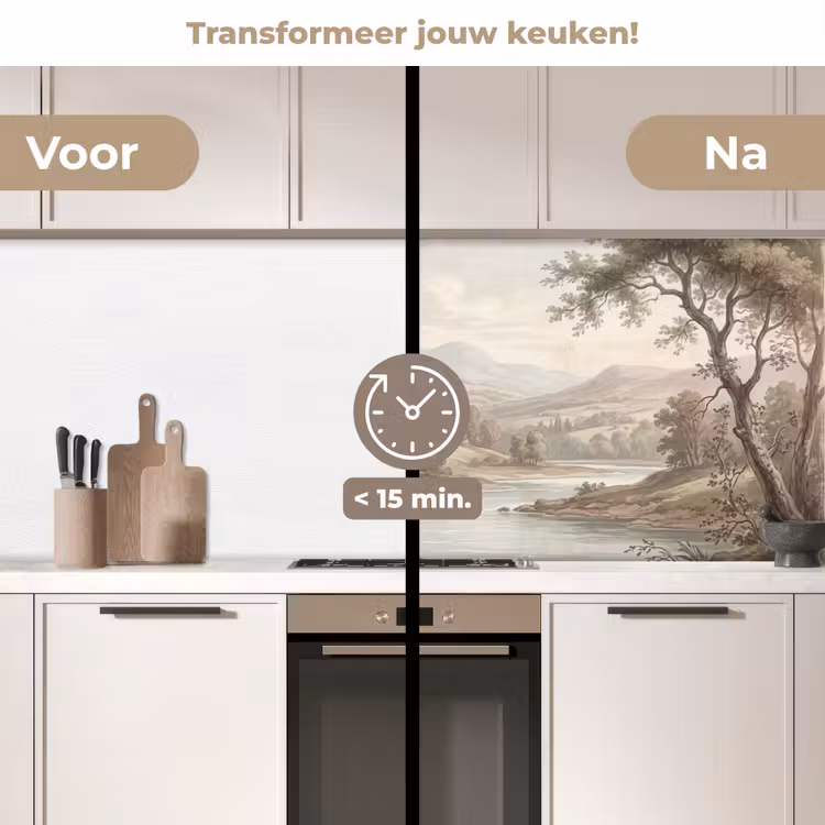 Keuken achterwand - Landhuis - Rivier - Vee — 3