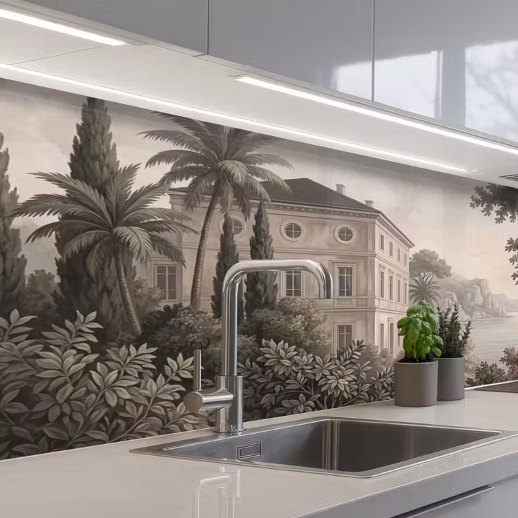 Keuken achterwand - Zee - Villa - Beige — 2