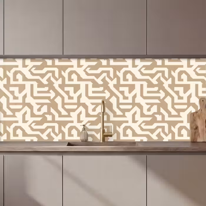 Keuken achterwand - Modern - Abstract - Beige