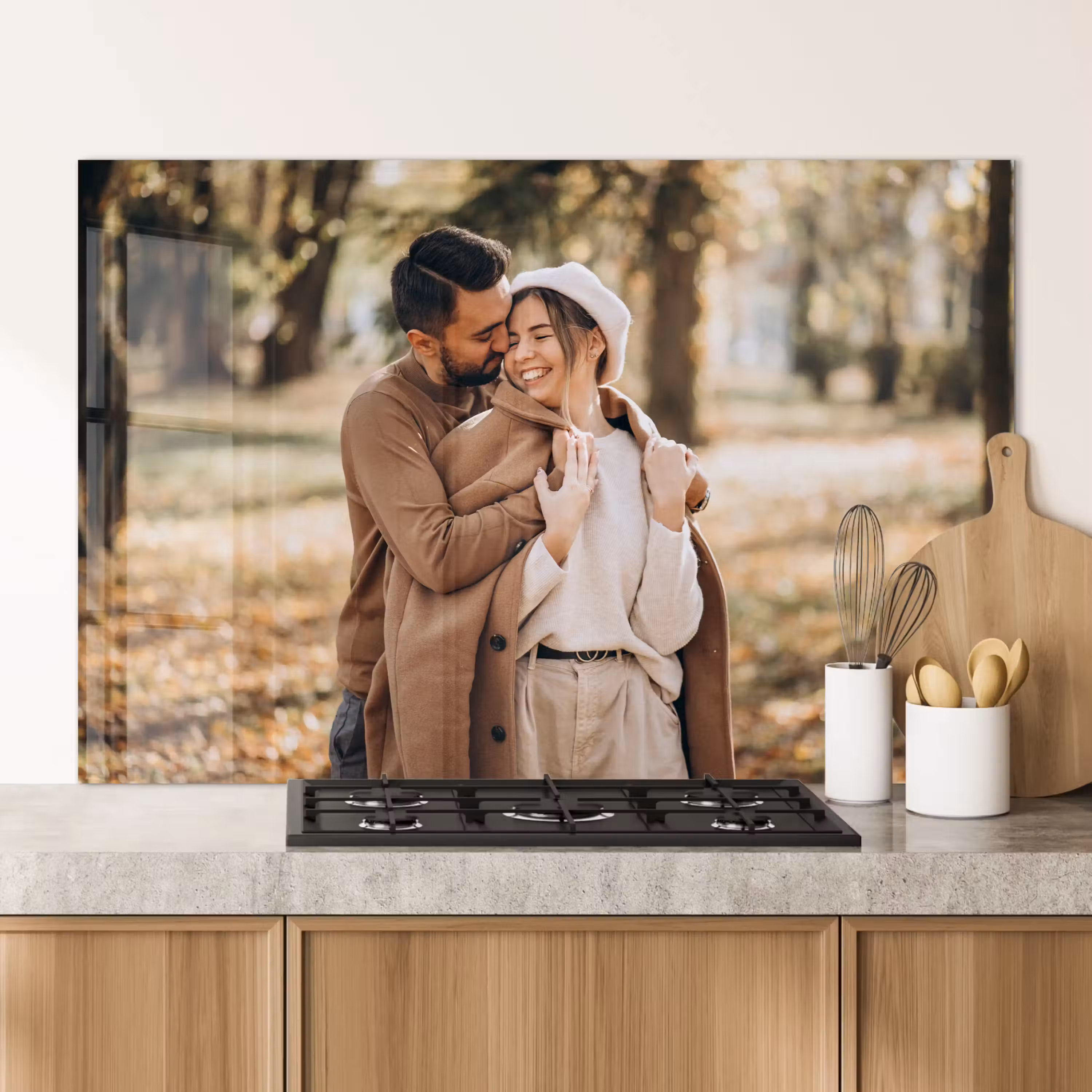 Spatscherm met foto