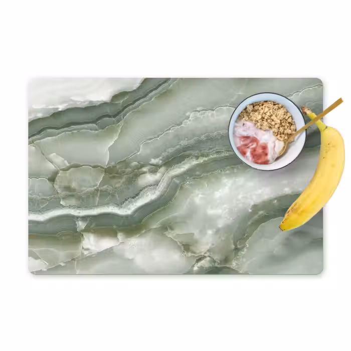 Placemat vinyl - Gelaagde Groenheid