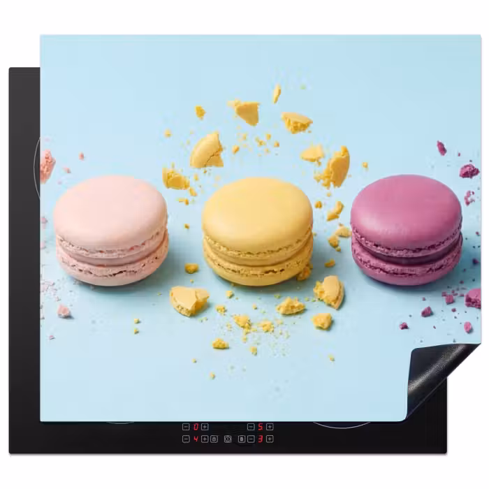 Inductie beschermer - Macarons - Kleurrijk - Pastel