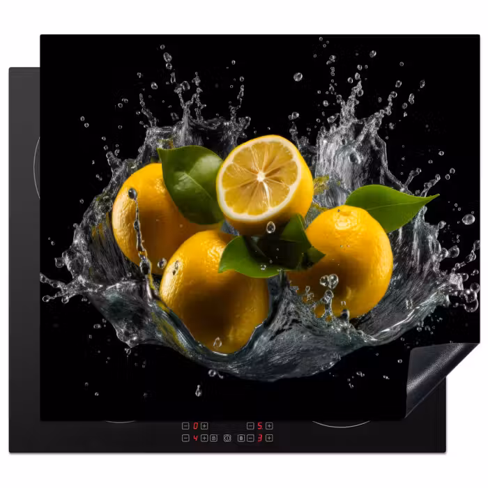 Inductie beschermer - Citroen - Fruit - Geel - Zwart