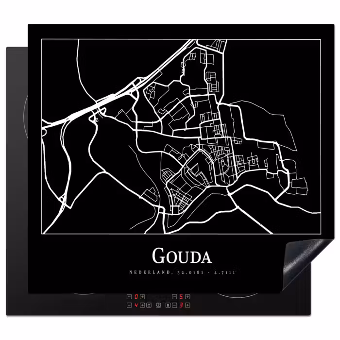 Inductie beschermer - Gouda - Kaart - Stadskaart - Plattegrond