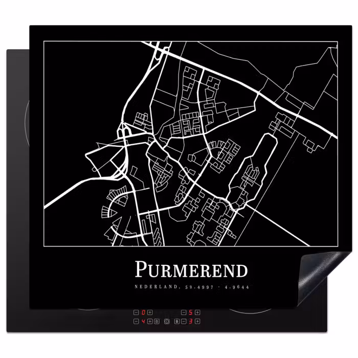 Inductie beschermer - Plattegrond - Purmerend - Kaart - Stadskaart