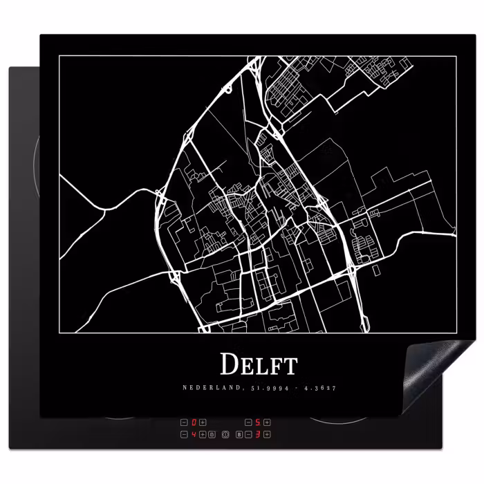 Inductie beschermer - Kaart - Delft - Plattegrond - Stadskaart