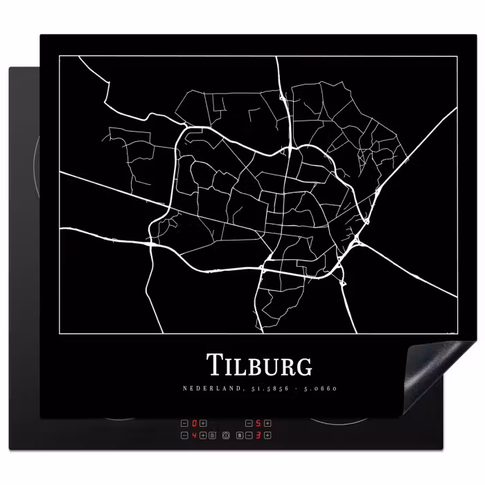 Inductie beschermer - Stadskaart - Tilburg - Plattegrond - Kaart