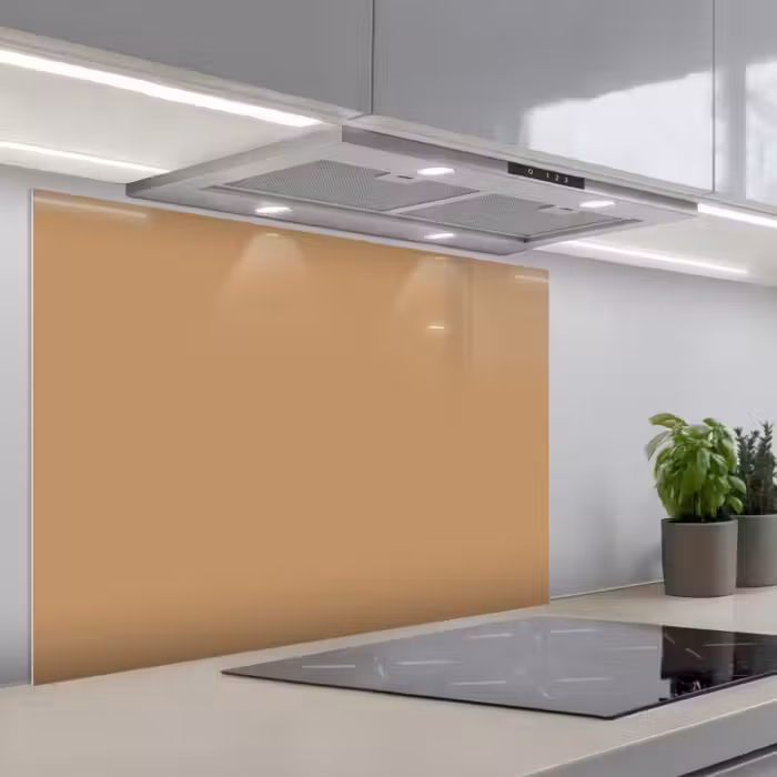 Spatscherm keuken - Bruin - Effen print
